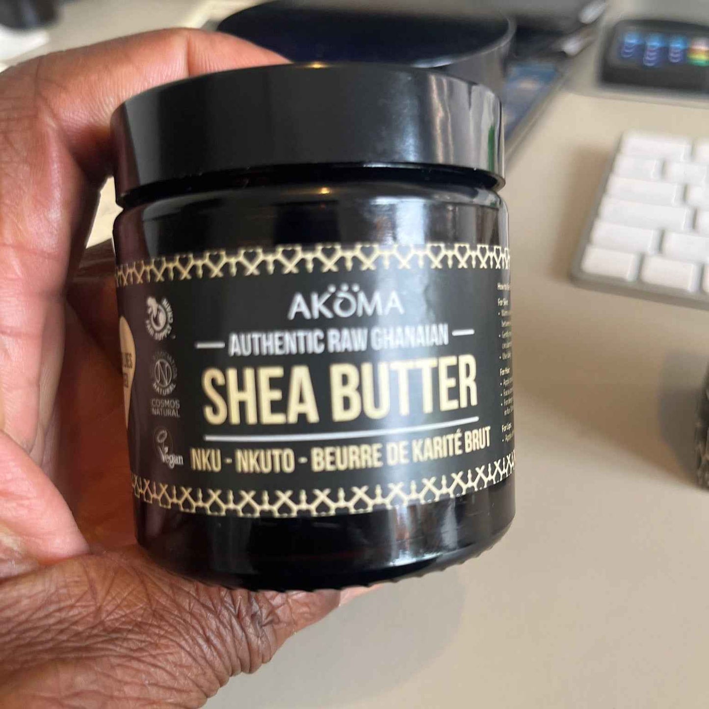 Cosmos Natural Certified Authentic Raw Shea Butter Jar - 500ml