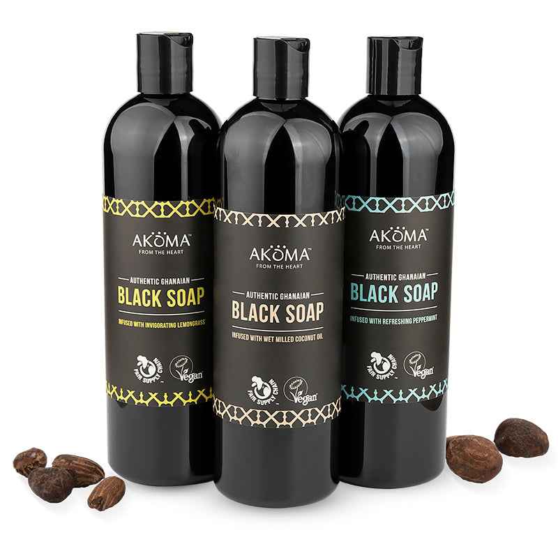 Black Soap Liquid 500ml Bundle