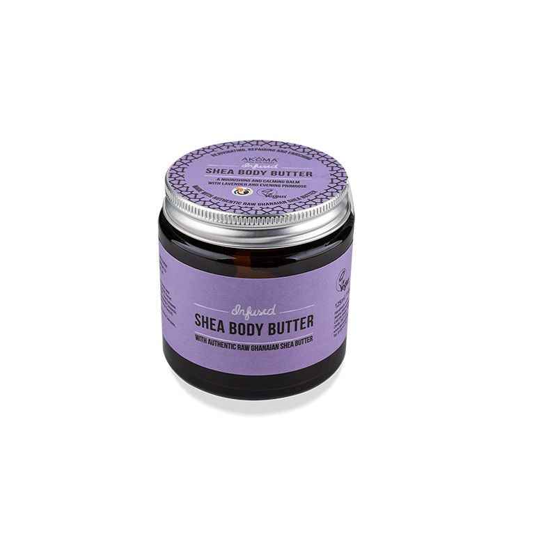 Infused Shea Body Butter. A Nourishing and Calming Balm with Lavender and Evening Primrose