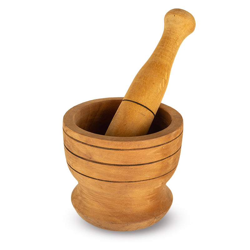 Wooden Mortar & Pestle (Small) - AKOMA SKINCARE