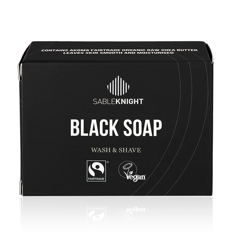 Sable Knight Wash & Shave Black Soap Bar
