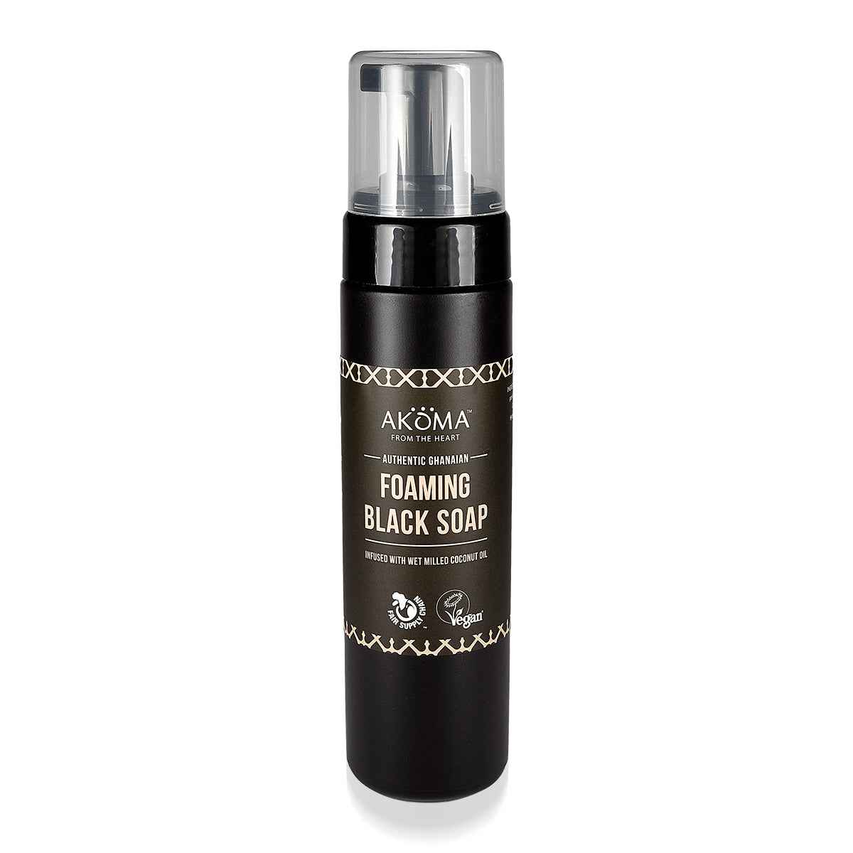 Black Foaming Soap (Unscented) - AKOMA SKINCARE