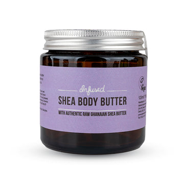 Infused Shea Body Butter. A Nourishing and Calming Balm with Lavender and Evening Primrose