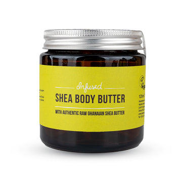 Infused Shea Body Butter. Revitalise and Refresh your skin with Lemongrass and Sweet Almond Oil