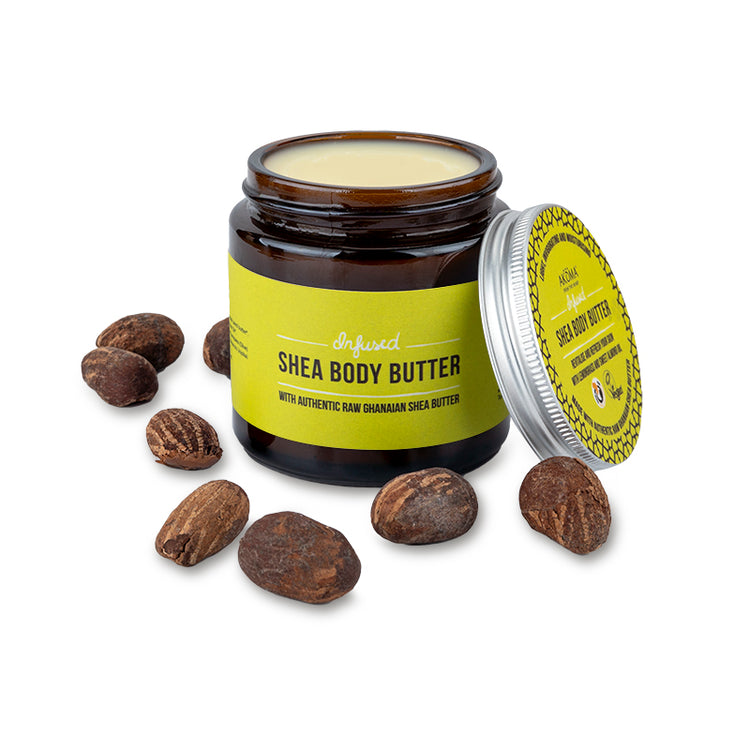 Infused Shea Body Butter. Revitalise and Refresh your skin with Lemongrass and Sweet Almond Oil