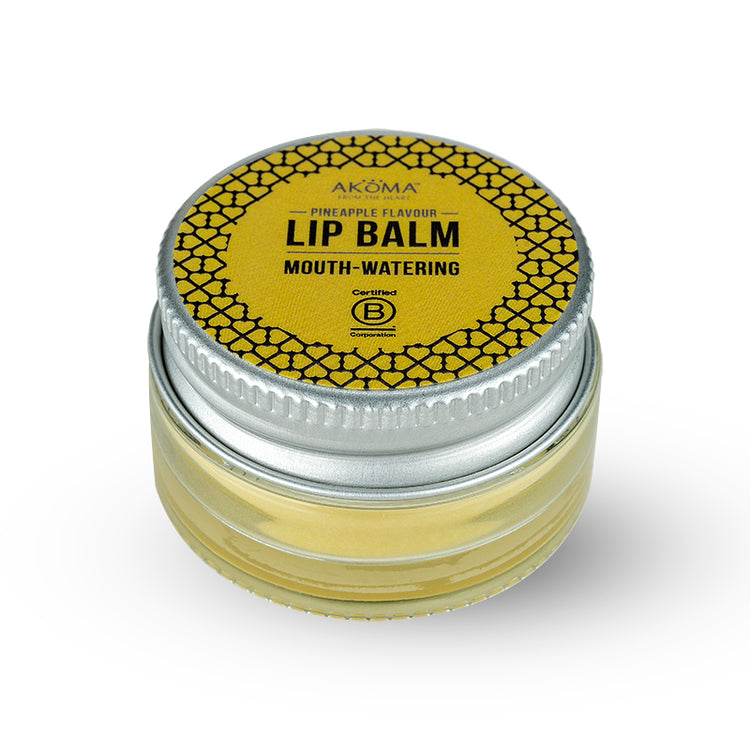 Natural Pineapple Lip Balm (Pot). Mouth - Watering balm with Authentic Raw Shea Butter