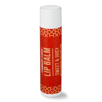 Natural Strawberry Lip Balm. Sweet and Juicy with Authentic Raw Shea Butter