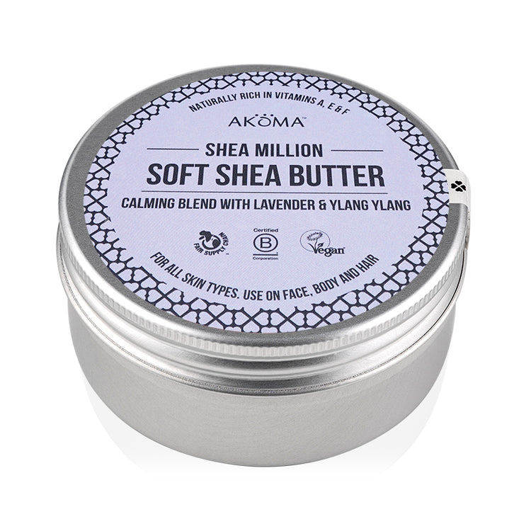 Shea Million - (Soft Raw Shea Butter) scented with Calming Lavender and Ylang Ylang