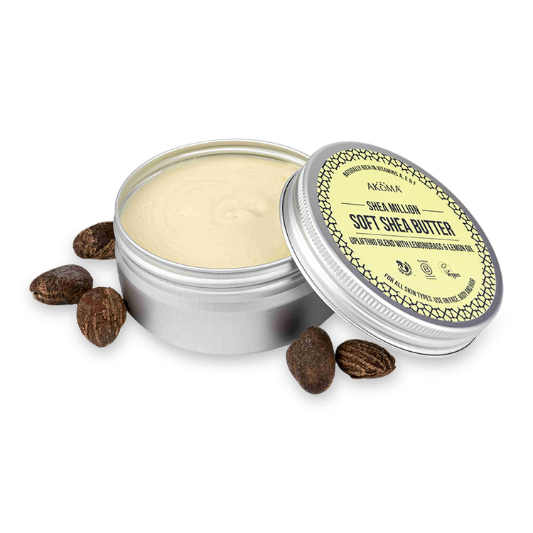 Shea Million - (Soft Raw Shea Butter) scented with Uplifting Lemongrass and Lemon